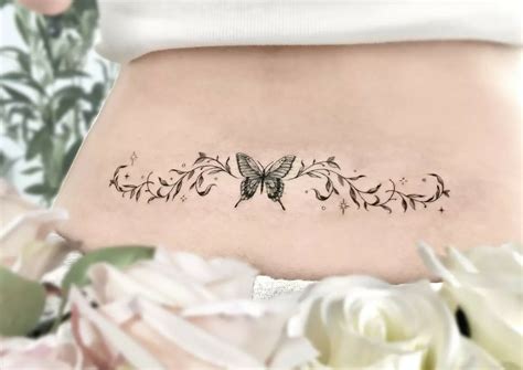 lower back butterfly tattoos|Beautiful Butterfly Lower Back Tattoo Ideas for Women